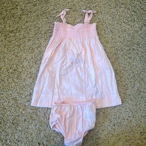 Ralph Lauren Peachy pink dress and bloomers size 12 months